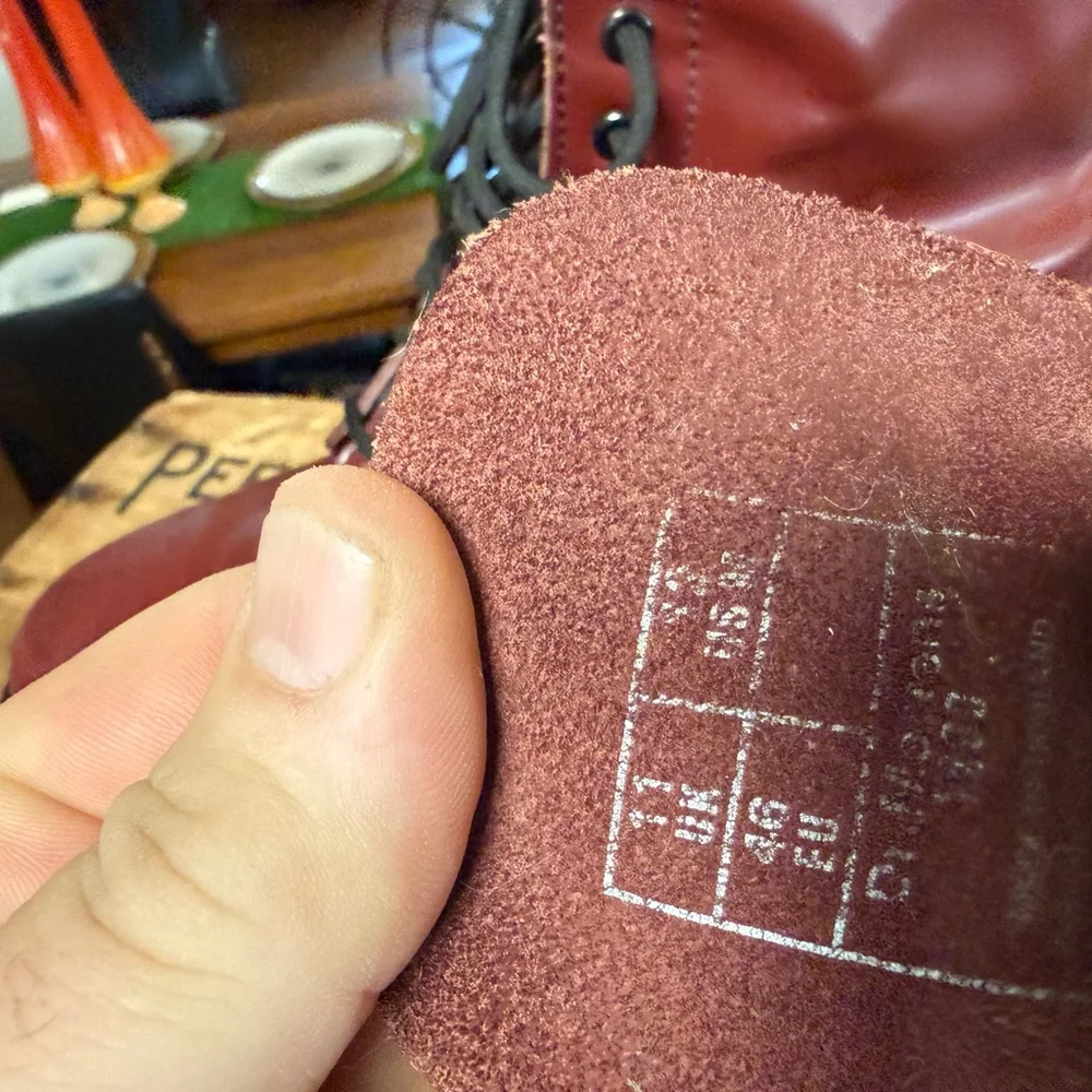 Dr. Martens Red Leather Boots - Picture 3 of 8